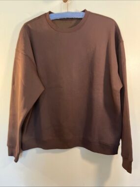 Fleo Men's Brown Crewneck Sweatshirt